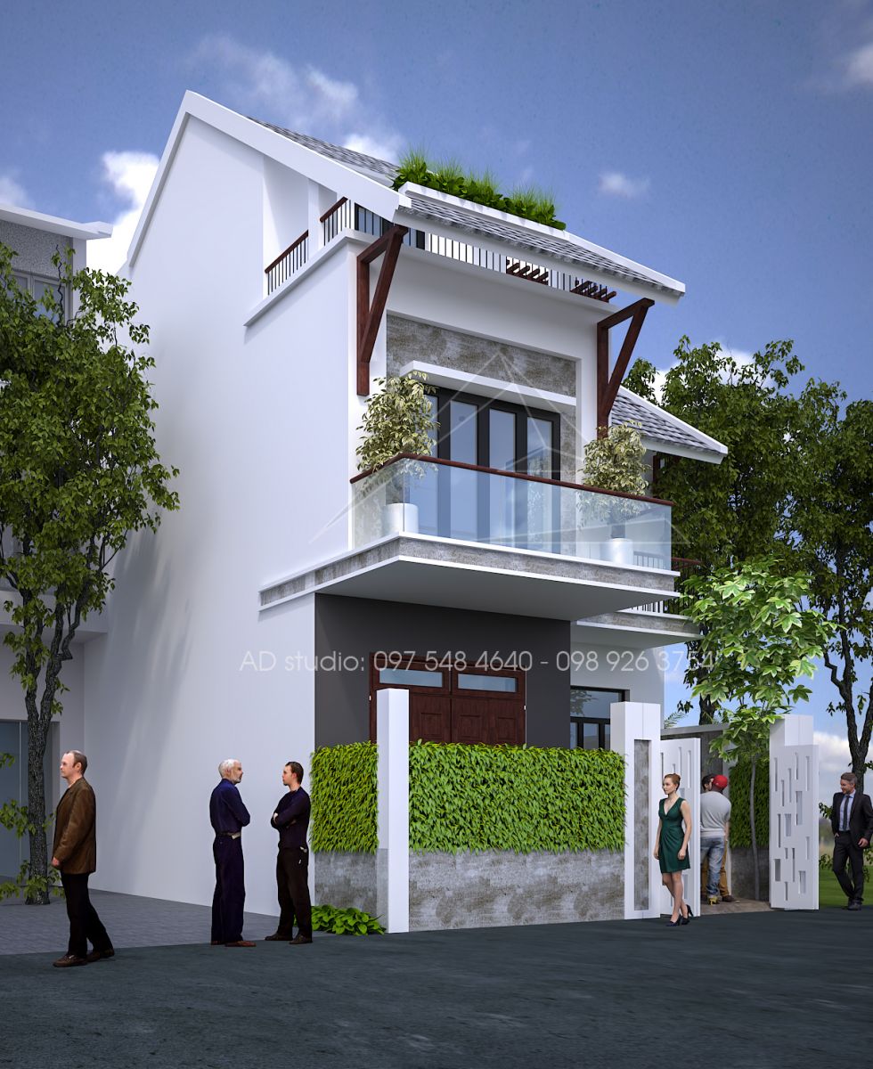 Thiết kế kiến trúc nhà phố tại Thạch Thất, Hà Nội